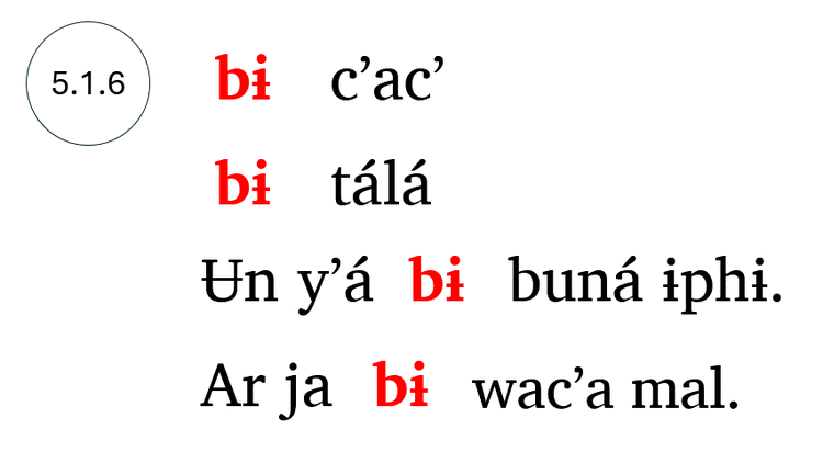 5.1.6 Nabʼáatíne 5.1.6 Nabʼáatíne